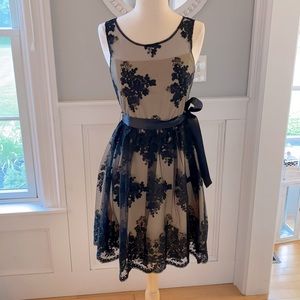 New with tags black dress lace overlay Size small